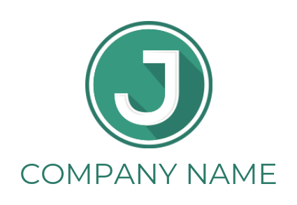 letter j inside the circle