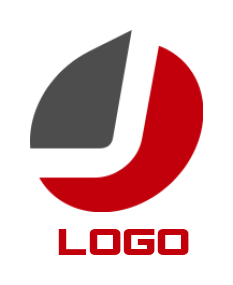 Design a Letter J logo combined with circle