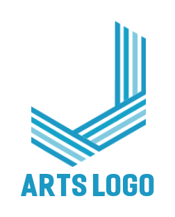 alphabets logo online lines forming Letter J