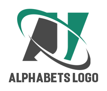 Letter J logo maker in square behind swoosh