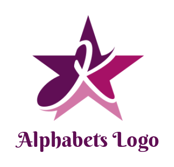 Generate a Letter K logo in star