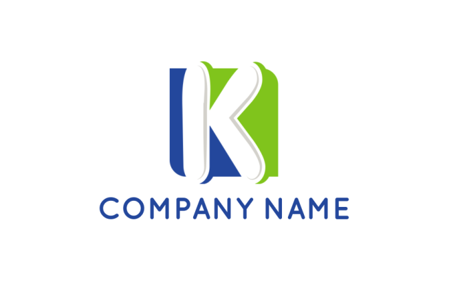 Letter K logo image inside rounded square