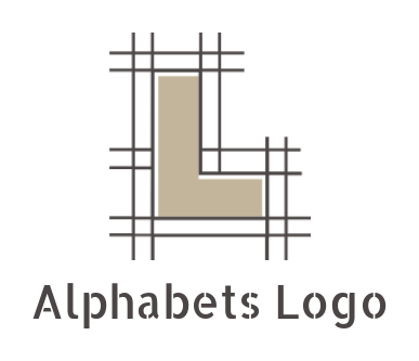 Make a Letter L logo inside lines