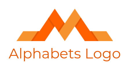 Design a Letter M logo forming mountain shape