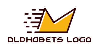 alphabets logo Letter M in shape of message