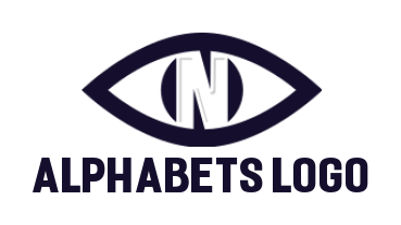 create a Letter N logo incorporated with eye