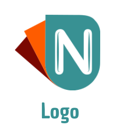 Generate a Letter N logo inside documents