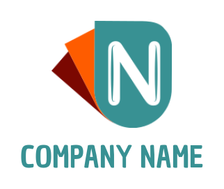 Generate a Letter N logo letter n inside documents - logodesign.net