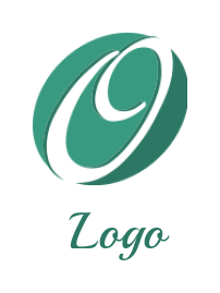 Generate a Letter O logo inside circle