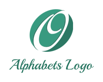 Generate a Letter O logo inside circle