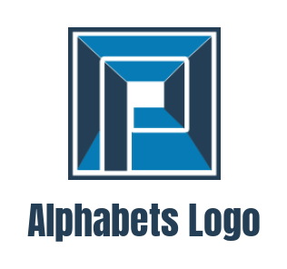 Create a Letter P logo inside square