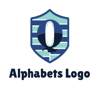 Letter Q logo image inside shield