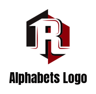 create a Letter R logo inside building