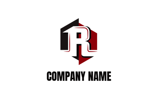 Letter R logo template letter r inside building - logodesign.net