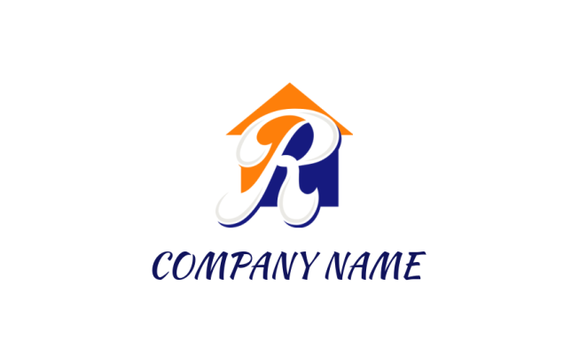 Design a Letter R logo A Property logo of the letter R inside  Real Estate home