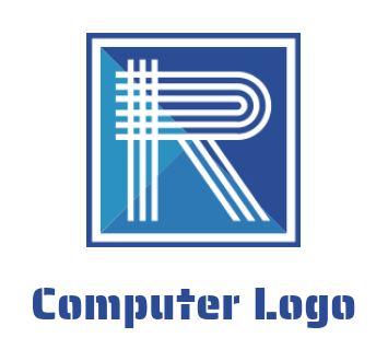 Computer Letter R Make a Free Custom Computer Logo | LogoDesign.Net