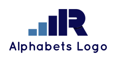 create a Letter R logo with finance bars