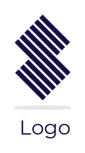 Design a Letter S logo made of lines
