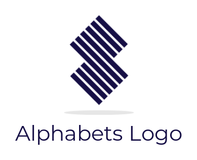 Design a Letter S logo made of lines