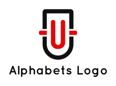 Design a Letter U logo inside shield