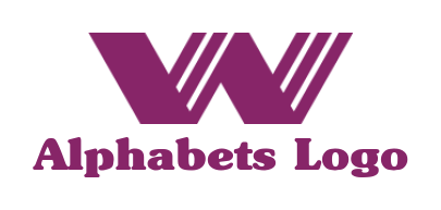 Design a Letter W logo merged with lines