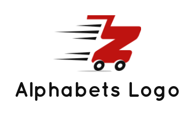 Letter Z logo icon forming Shopping Cart