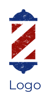 Letter Z incorporated with barber pole lamp