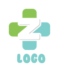 Letter Z incorporated with medical sign 