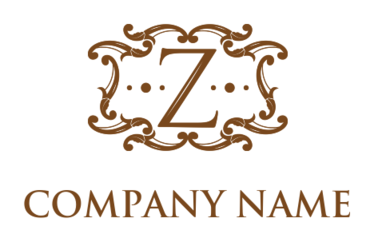 letter z inside the ornaments monogram