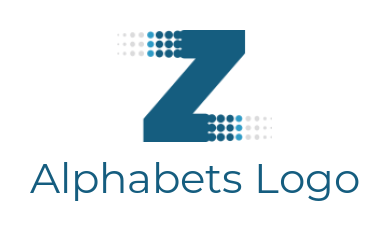 Make a Letter Z logo with half tone dots