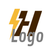 lightning bolt incorporated with letter h icon