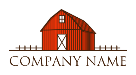 agriculture logo line art abstract farmhouse 