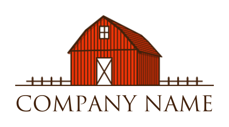 agriculture logo line art abstract farmhouse 