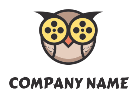 make a pet logo film reel instead of owl eyes