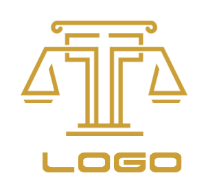 generate a law firm logo line art balance icon