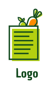 create a restaurant logo line art file with abstract carrot 