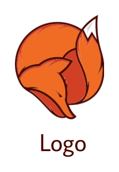 make an animal and pet logo with line art fox