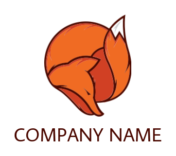 make an animal and pet logo with line art fox