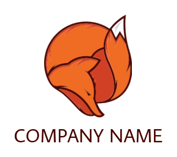 make an animal and pet logo with line art fox