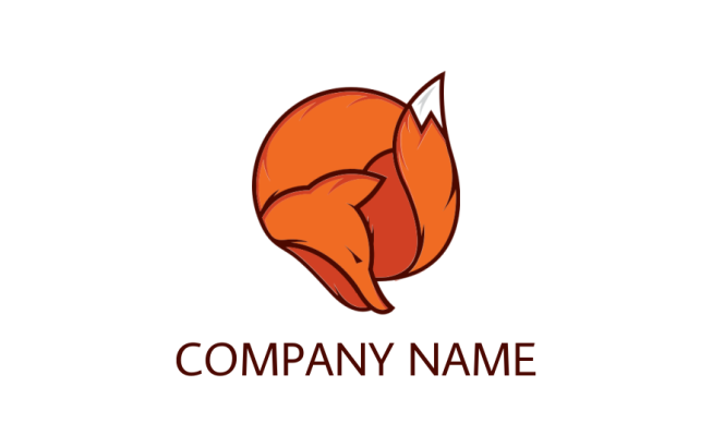 make an animal and pet logo with line art fox