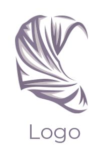 apparel logo template line art hijab