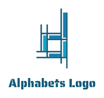 Letter D logo template line art forming letter D 