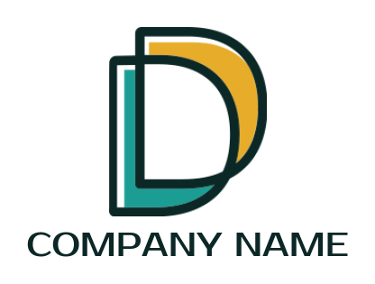 create a Letter D logo line art letter d - logodesign.net