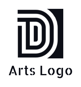 Letter D logo symbol square shape forming letter D
