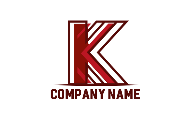 Letter K logo image line art letter k - logodesign.net