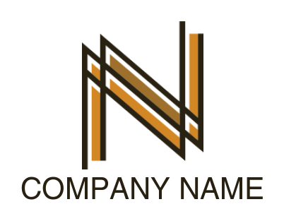 alphabets logo icon line art Letter N