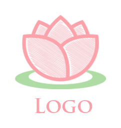 make a spa logo of line art lotus - logodesign.net