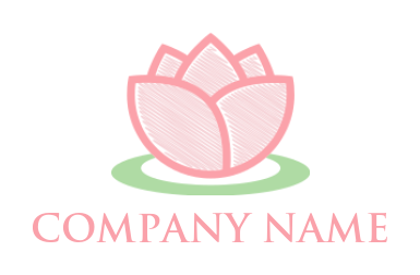 Design a logo of line art lotus 