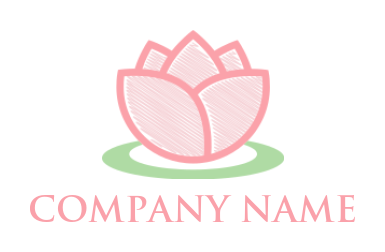 make a spa logo of line art lotus - logodesign.net