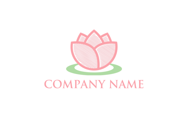 Design a logo of line art lotus 